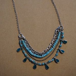 Turquoise beaded necklace